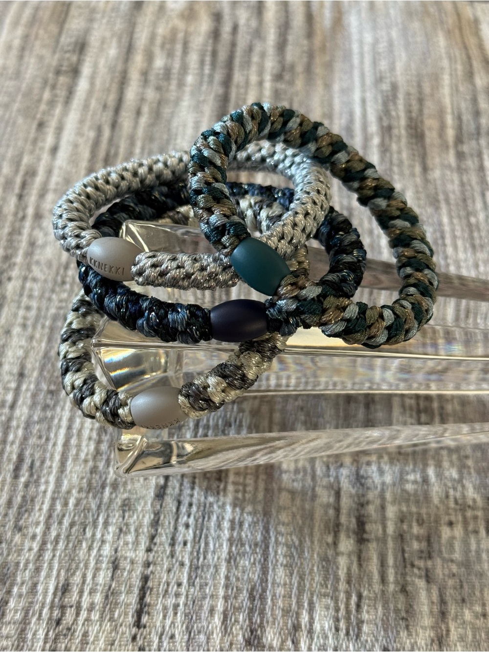 Authentic original KKNEKKI hair ties. Set of 4